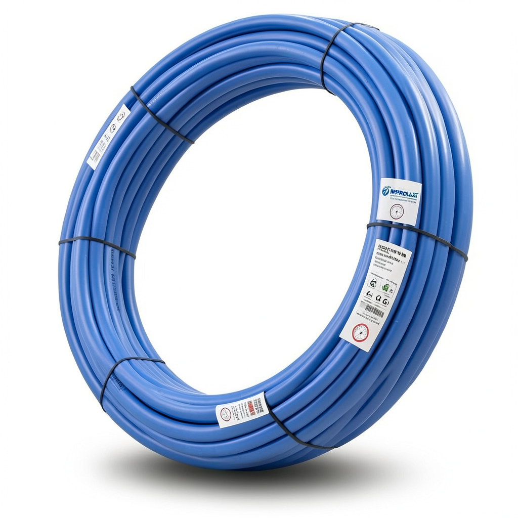 أنابيب HDPE PE 80 ضغط 16 بار قطر 20 مم سمك 2.3 مم لون أزرق | نيبروبلاست