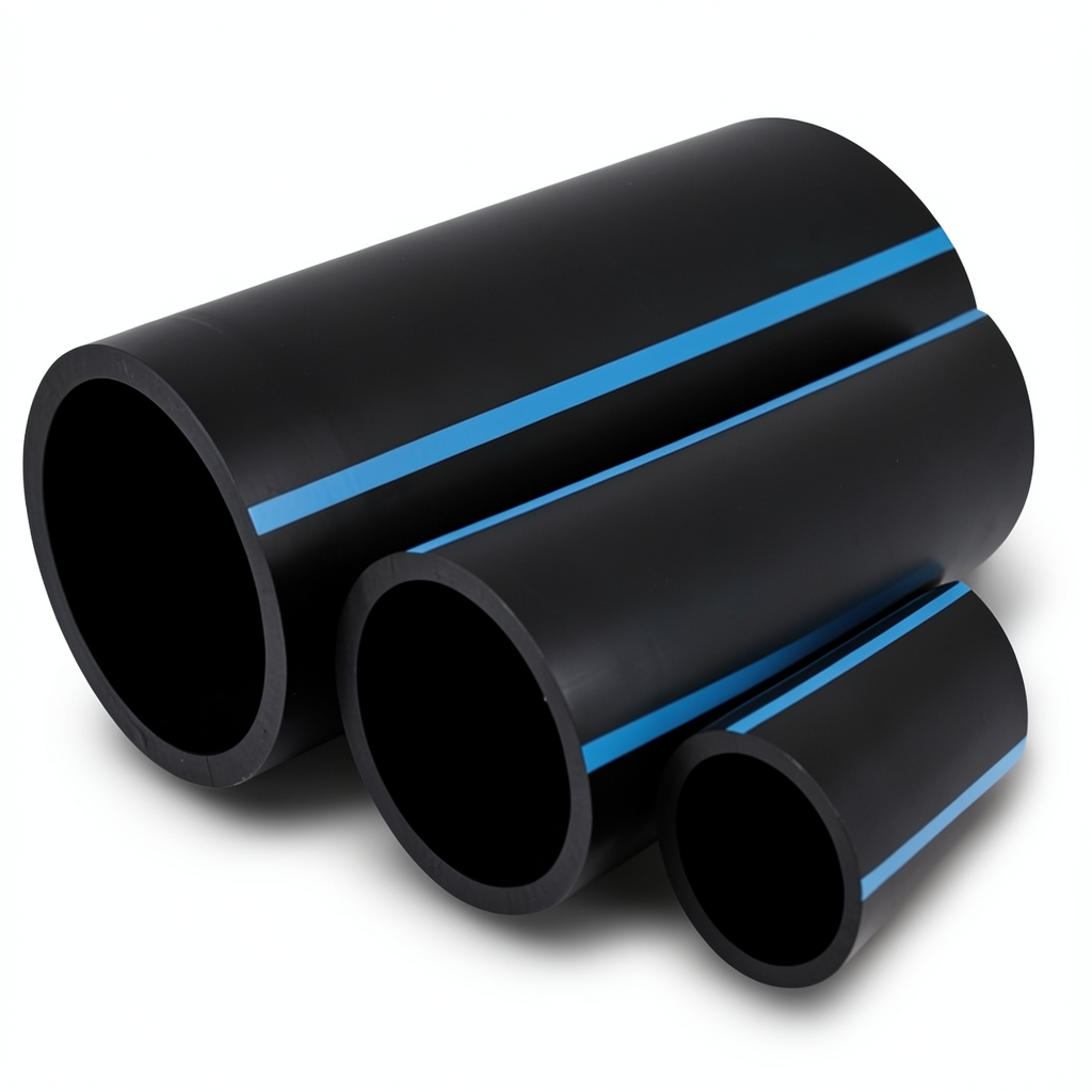 أنابيب NPF HDPE لشبكات المياه ضغط 16 بار قطر خارجي 25 مم سمك 1.9 مم لون أسود