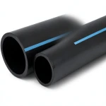 أنابيب HDPE الوطني لشبكات المياه ضغط 16 بار قطر خارجي 20 مم سمك 1.5 مم لون أسود