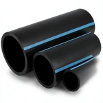 أنابيب HDPE الوطني لشبكات المياه ضغط 16 بار قطر خارجي 400 مم سمك 23.7 مم لون اسود