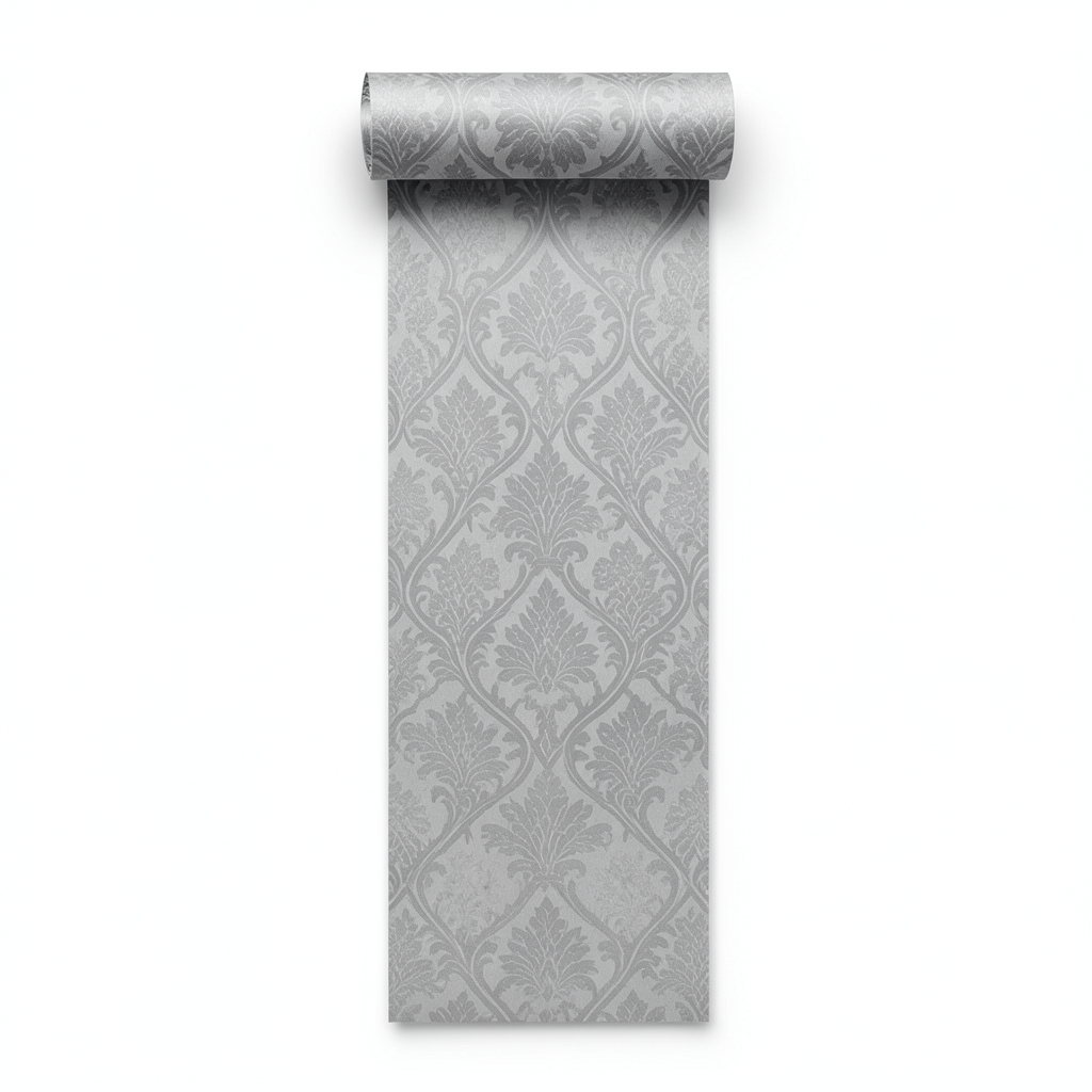 Patterned Wall Decoration 10m x 0.53m Gray Color, Model 475302