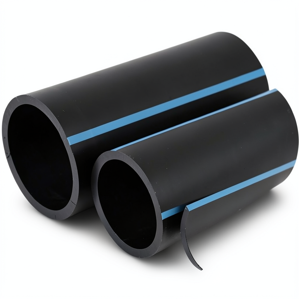 مواسير HDPE لشبكات المياه ضغط 16 بار قطر خارجي 40 مم سمك 3 مم لون أسود