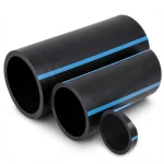 أنابيب HDPE الوطني لشبكات المياه ضغط 16 بار قطر خارجي 400 مم سمك 23.7 مم لون اسود