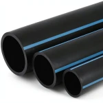أنابيب HDPE الوطني لشبكات المياه ضغط 16 بار قطر خارجي 50 مم سمك 3.7 مم لون أسود