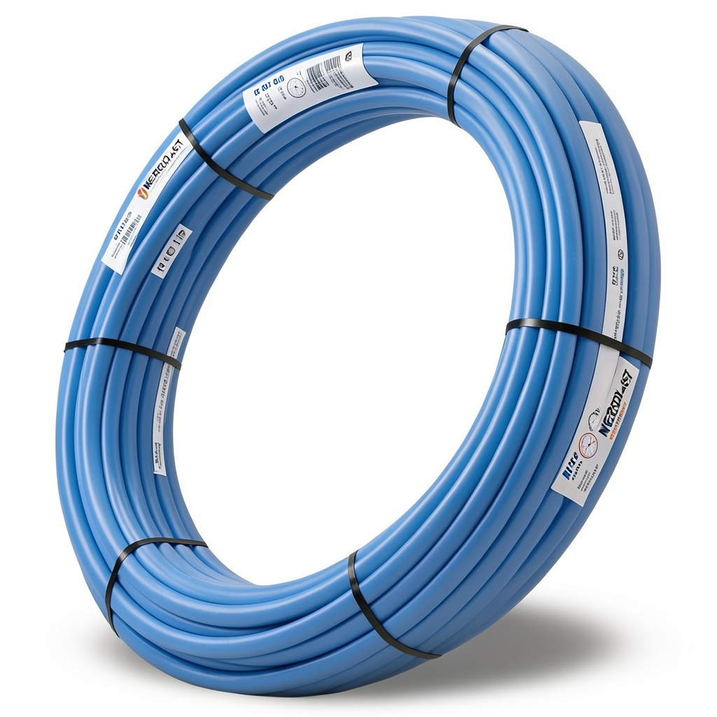 أنابيب HDPE PE 80 ضغط 16 بار قطر خارجي 63 مم سمك 7.1 مم لون أزرق | نيبروبلاست