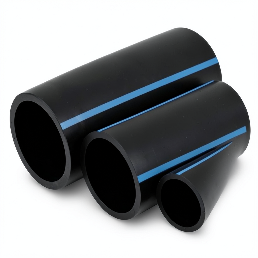مواسير HDPE الوطني لشبكات المياه ضغط 20 بار قطر خارجي 16 مم سمك 1.5 مم لون اسود