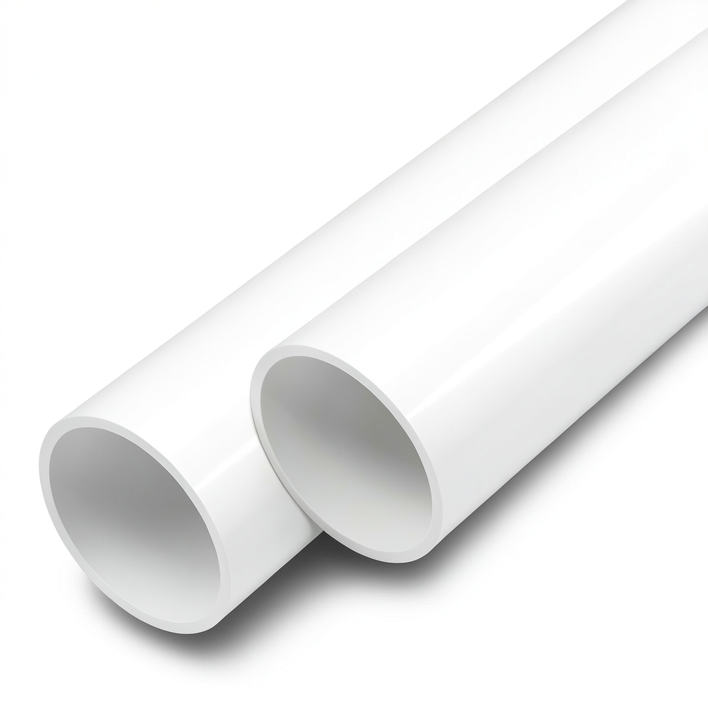 UPVC Pipes 15 Bar Nominal Pressure 8 Inch Size 12.6 mm Thickness White