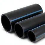 مواسير HDPE الوطني لشبكات المياه ضغط 16 بار قطر خارجي 63 مم سمك 4.7 مم لون اسود