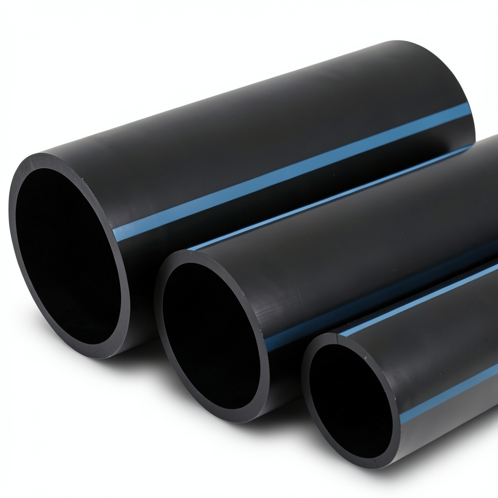 مواسير HDPE الوطني لشبكات المياه ضغط 16 بار قطر خارجي 63 مم سمك 4.7 مم لون اسود