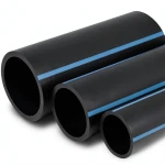 أنابيب HDPE الوطني لشبكات المياه ضغط 16 بار قطر خارجي 50 مم سمك 3.7 مم لون أسود