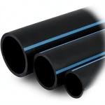 أنابيب HDPE لشبكات المياه ضغط 16 بار قطر خارجي 75 مم سمك 5.6 مم لون أسود