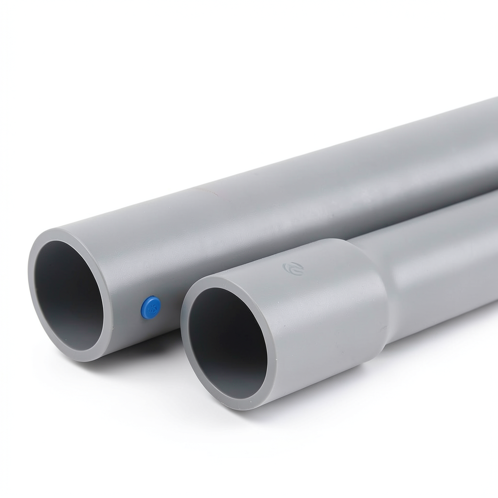 UPVC Pipes Nominal Pressure 2 Bar Outer Diameter 200 mm Thickness 1.80 mm Gray