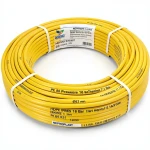 أنابيب HDPE PE 80 ضغط 16 بار قطر 63 مم سمك 7.1 مم لون أصفر | نيبروبلاست