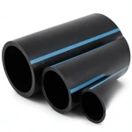 مواسير HDPE الوطني لشبكات المياه ضغط 20 بار قطر خارجي 25 مم سمك 2.3 مم أسود