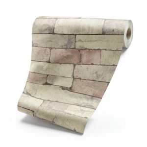 Stone Wallpaper Beige Color 10m x 0.53m, Model 446388