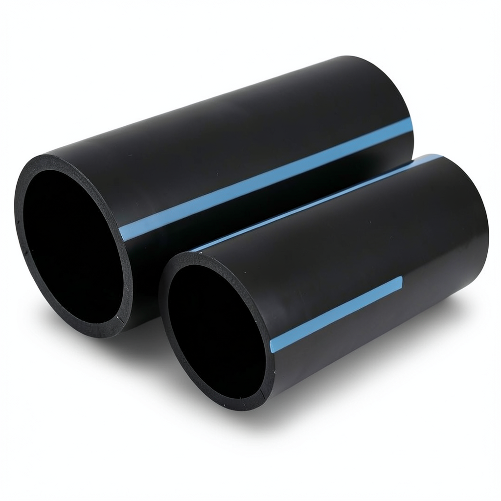 مواسير HDPE الوطني لشبكات المياه ضغط 20 بار قطر خارجي 63 مم سمك 5.8 مم لون اسود