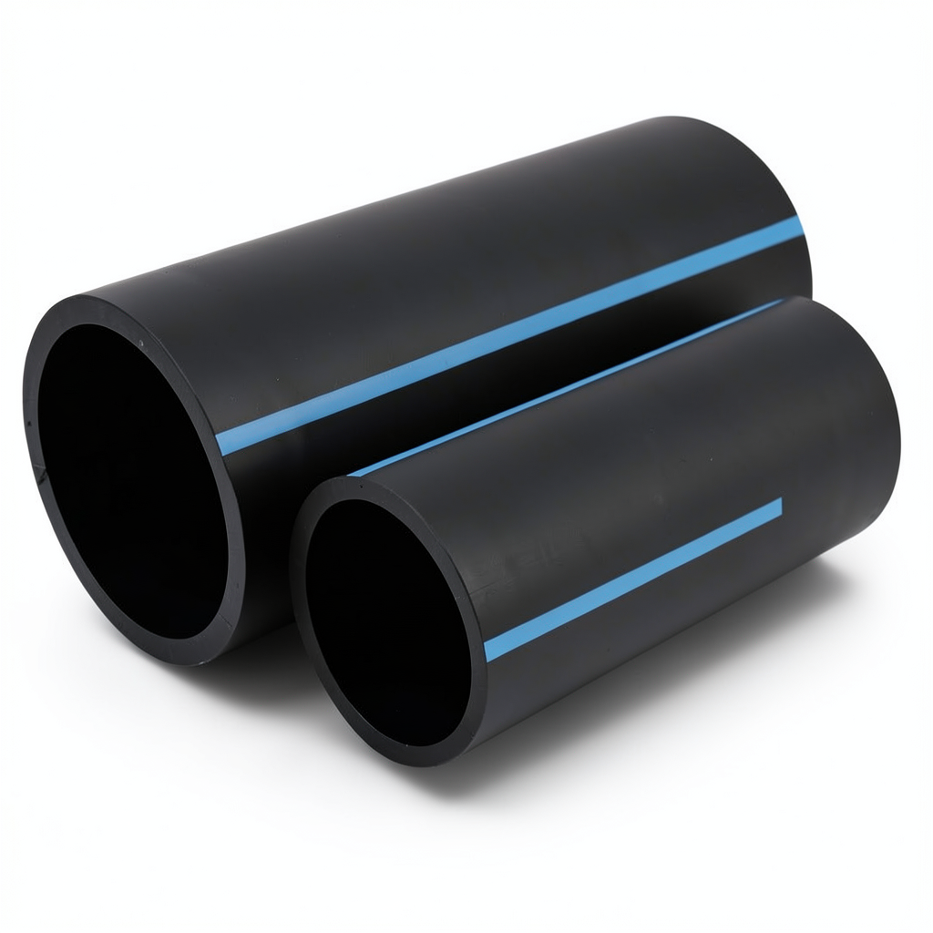 أنابيب HDPE الوطني ضغط 20 بار قطر خارجي 75 مم سمك 6.8 مم لون أسود