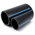 أنابيب HDPE الوطني لشبكات المياه ضغط 20 بار قطر خارجي 90 مم سمك 8.2 مم لون اسود