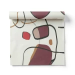 Italian Wallpaper Modern Design 10m x 0.53m Light Beige, Model 73201