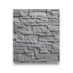 Stone Wall Decoration 10m x 0.53m Gray Color, Model 475029