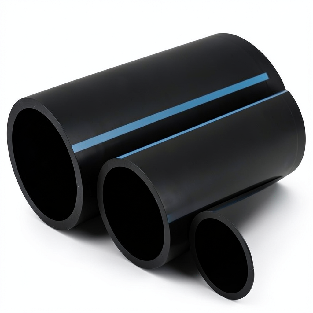 أنابيب HDPE الوطني ضغط اسمي 16 بار قطر خارجي 315 مم سمك 18.7 مم لون أسود