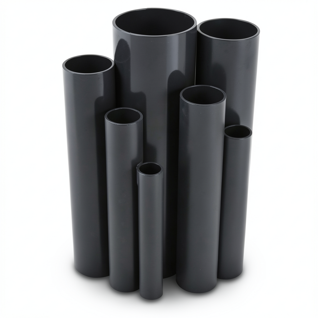 UPVC Pipes Schedule 40 Size 3 inch Thickness 5.5 mm Black