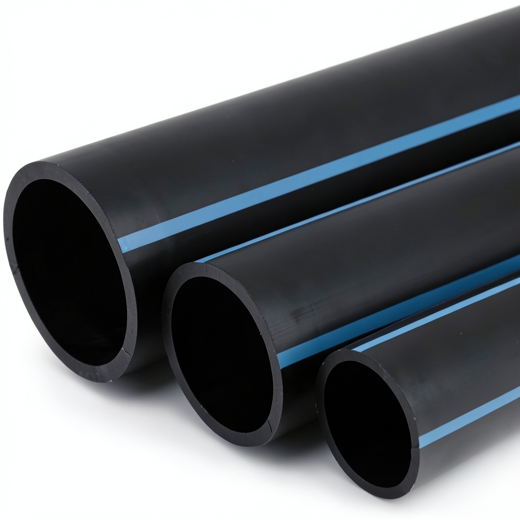 NPF HDPE Pipes for Water Networks Pressure 16 Bar Diameter 20 mm Thickness 1.5 mm Black