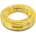 أنابيب HDPE PE 80 ضغط 16 بار قطر خارجي 75 مم سمك 8.4 مم لون أصفر | نيبروبلاست