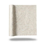 Italian Wallpaper Patterned Design Pale Beige Color, Size 10m x 0.70m, Model RC18017
