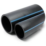أنابيب HDPE الوطني لشبكات المياه ضغط 16 بار قطر خارجي 400 مم سمك 23.7 مم لون اسود