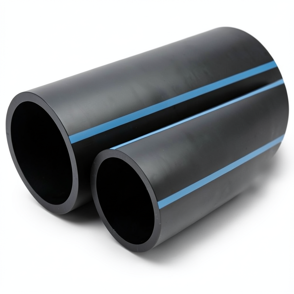 أنابيب HDPE الوطني لشبكات المياه ضغط 16 بار قطر خارجي 400 مم سمك 23.7 مم لون اسود