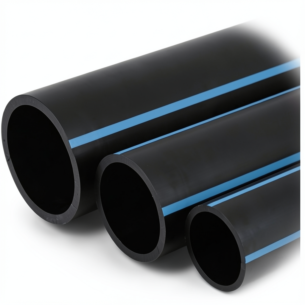 NPF HDPE Pipes for Water Networks Pressure 16 Bar Outside Diameter 32 mm Thickness 2.4 mm Black