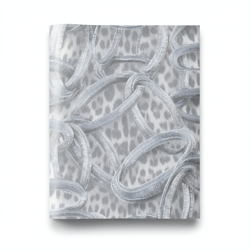 Italian Wallpaper Patterned Design Gray Color, Size 10mx0.70m, Model RC18022
