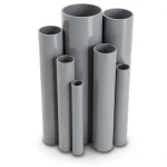 مواسير UPVC جدول 80 مقاس 3 إنش سمك 7.6 مم لون رمادي