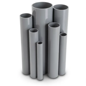 مواسير UPVC جدول 80 مقاس 3 إنش سمك 7.6 مم لون رمادي