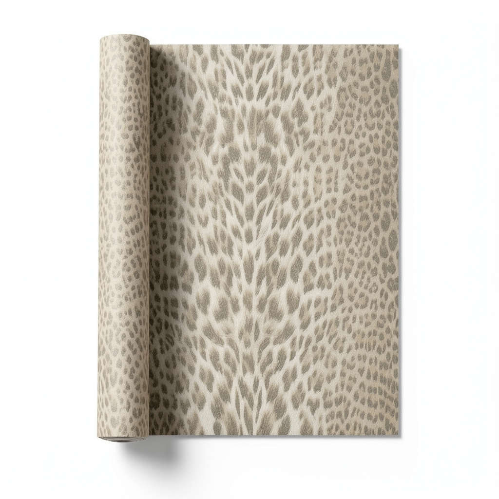 Italian Wallpaper Patterned Design Beige Color, Size 10m x 0.70m