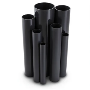 مواسير UPVC جدول 80 مقاس 4 إنش سمك 8.6 مم لون أسود