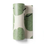 Italian Wallpaper Modern Design 10m x 0.53m Green with Beige, Model 73216