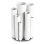 مواسير UPVC جدول 40 مقاس 8 إنش سمك 8.2 مم لون أبيض