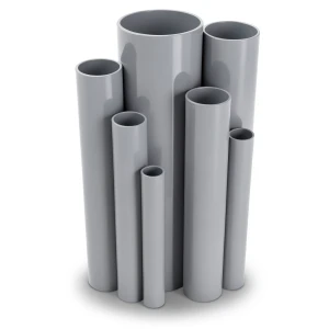 UPVC Pipes Schedule 40 Size 8 inch Thickness 8.2 mm Gray