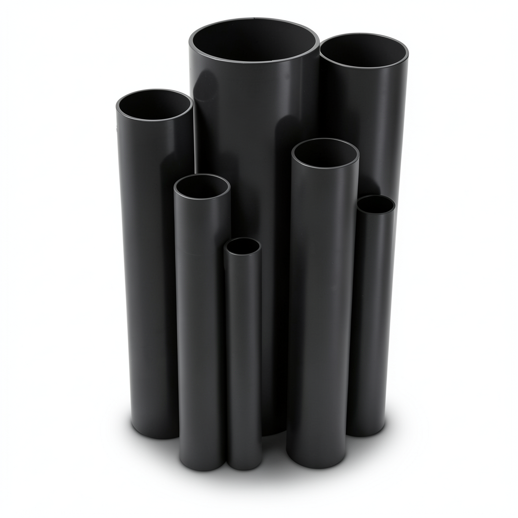 UPVC Pipes Schedule 40 Size 8 inch Thickness 8.2 mm Black Colour