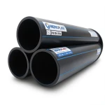 مواسير HDPE PE 100 ضغط اسمي 20 بار قطر خارجي 400 مم سمك 44.7 مم لون أسود | نيبروبلاست