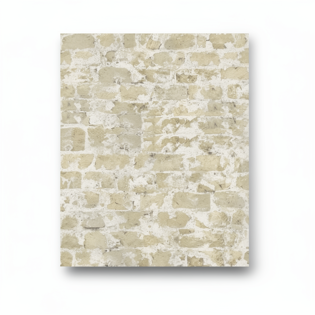Stone Wall Decoration 10m x 0.53m Beige Color, Model 446272