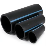 أنابيب HDPE الوطني ضغط 20 بار قطر خارجي 50 مم سمك 4.6 مم لون أسود