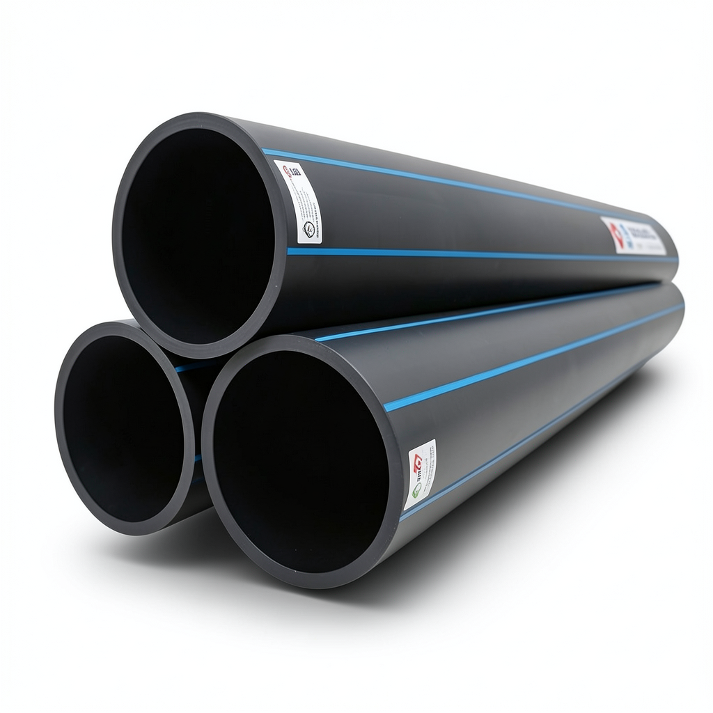 مواسير HDPE PE 100 ضغط اسمي 20 بار قطر خارجي 500 مم سمك 55.8 مم أسود | نيبروبلاست