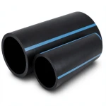 أنابيب HDPE الوطني لشبكات المياه ضغط 20 بار قطر خارجي 90 مم سمك 8.2 مم لون اسود