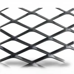 Hot Rolled (Black) Steel Expanded Metal Mesh   Thickness 1.2 mm Width 1.22 M Length 6 meter | Bait Al Tatawor Company