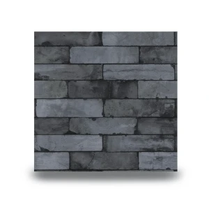 Stone Wall Decoration 10m x 0.53m Dark Gray Model 446340