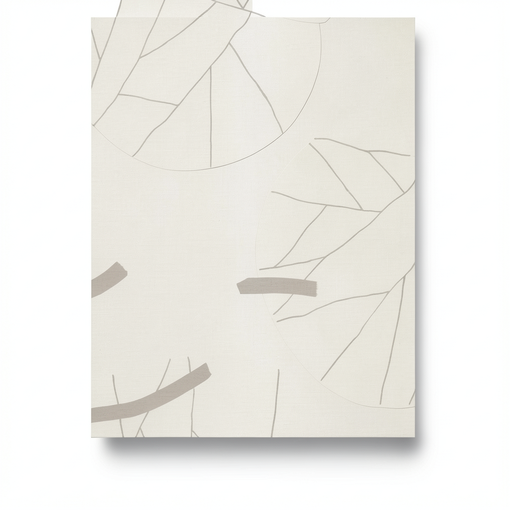 Wall Decoration Modern Design 10 m x 0.53 m Beige, Model 73215