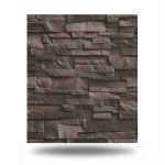 Stone Wallpaper 10m x 0.53m Dark Brown, Model 475012